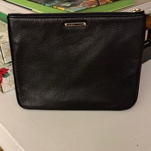 REBECCA MINKOFF Leather Zip Clutch